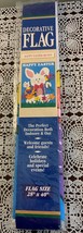 Happy Easter Bunny  Large Decorative Nylon Garden Flag 28 x 40 Inch Bran... - £10.37 GBP