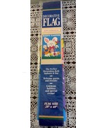 Happy Easter Bunny  Large Decorative Nylon Garden Flag 28 x 40 Inch Bran... - £10.27 GBP