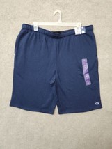 Champion French Terry Shorts Mens XXL Navy Blue Workout Pockets NEW - $16.70