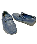 Dr. Scholls Double Air Pillow Blue Leather Mary Jane Comfort Shoe Womens... - $15.57