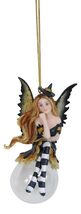 Cordelia Autumn Witch Bubble Rider Fairy Ornament Amy Brown Holiday Coll... - $602.14 MXN