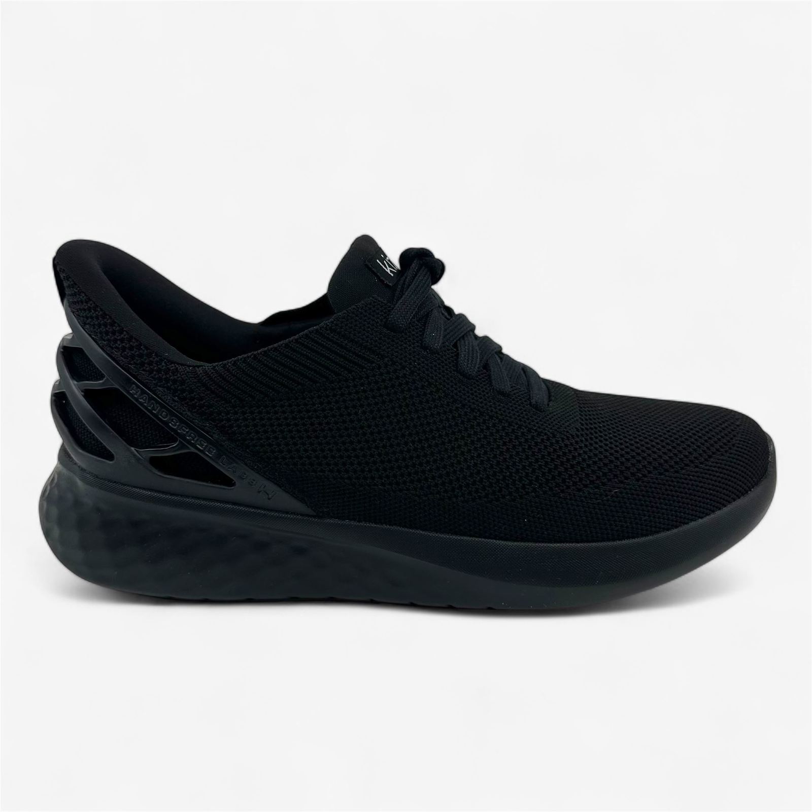 Kizik Athens Black Black Outsole Womens Athletic Sneaker