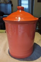 Fiesta Ware Paprika Retired Canister  Crock Southwest Rust 3qt - $58.04