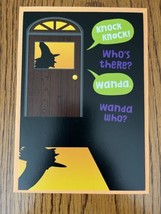 Witch Happy Halloween Card &amp; Envelope Hallmark Greeting Card - $4.33