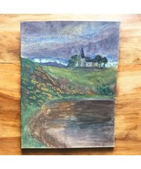 K.Stanger Antique 1912 Original Oil Drawing Autumn Landscape 29*38 cm - €99,37 EUR