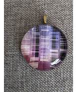 Digitized Purple Domed Glass Marble Pendant Kit FU1013 - £7.81 GBP