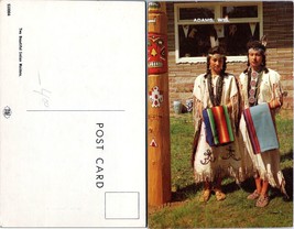 Wisconsin Adams Native American Women Moccasins Totem Pole Vintage Postcard - £7.44 GBP