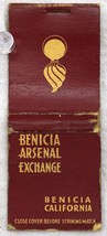 Vintage Benicia Arsenal Exchange Matchbook Cover California Advertising ... - $2.99