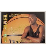 Michael Jordan Special Retirement Card  Excellent Condition  - $29.70