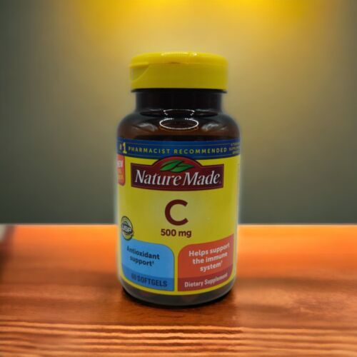 Primary image for Nature Made Vitamin C 500mg 60 Softgels Immune System Support EXP 12/24