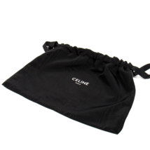Celine Ribbon Closure Dust Bag Iridescent Pattern Lined Black 11 3/4&quot; x ... - £22.75 GBP