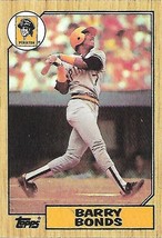 1987 Barry Bonds Topps RC Rookie Baseball Card #320 - $4.95