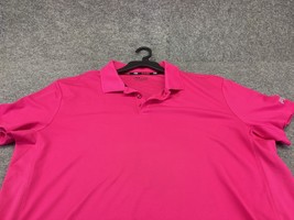 Fila Sport Polo Shirt Mens XXL Fitted Stay the course Pink Golf Tennis - $13.85