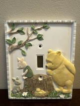 Disney Classic Pooh &amp; Piglet Ceramic Light Switch Cover Vintage Michel &amp; Co NIB - £27.62 GBP