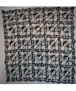 Hand Crochet Skull Afghan| Table Topper| Shawl Night Camo - £145.86 GBP