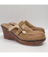 Fashion Bug Wedge Chunky Platform Heel Slip On Clogs Shoes Size 10 - $413.23 MXN
