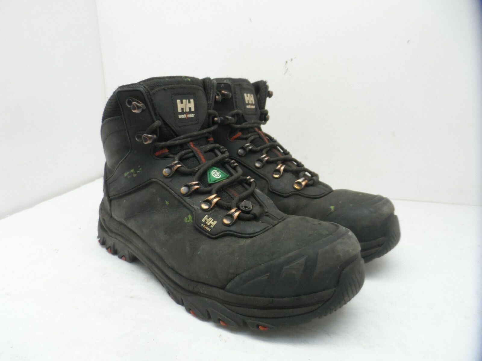HELLY HANSEN Men&#39;s Composite Toe Composite Plate Mid-Cut Work Shoes Blac... - $21.37