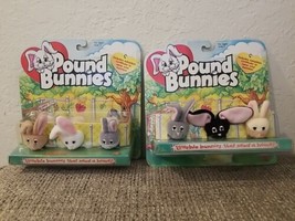 Lot Of 2 ~1997 Galoob Toys Pound Bunnies 3 Pack New In  Sealed Original Package  - $77.22