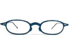 Vintage la Eyeworks Eyeglasses Frames MAN RAY 742 Blue Striped Oval 43-21-140 - £54.95 GBP