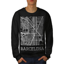 Wellcoda Spain City Barcelona Town Mens Sweatshirt - $33.82+