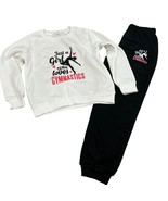 Just A Girl Who Loves Gymnastics Sweatshirt &amp; Jogger Set Sz 10/12 NWOT - $26.08 CAD