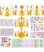 Gold Paper Crowns, Diy Birthday King Crowns Craft to Decorate, Paper Pri... - $344.03 MXN