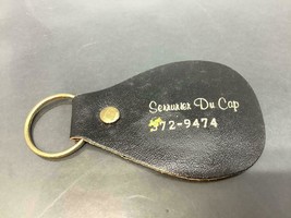 Vintage Promo Keyring Serrurier Du Cap Keychain Locksmith Ancien Porte-Clés Cuir - £3.98 GBP