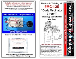 Mr Circuit Learning Kit #25 Build a Code Oscillator Circuit - $7.87