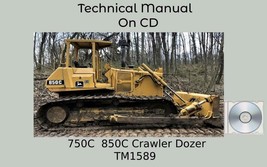 John Deere 750C  850C Crawler Dozer Repair Technical Manual TM1589 - £15.14 GBP