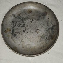 Vintage Cast Aluminum Round Coin Keys Trinket Table Dish Plate Holder 6.75&quot; - $12.99