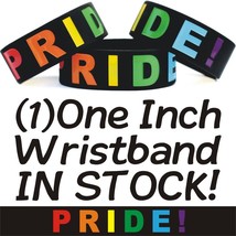 An item in the Sporting Goods category: Three (3) PRIDE Wristbands - Bold Rainbow Color Silicone Wristbands - Arm Bands