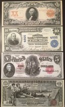 Reproductions US Currency Set #1 Washington Jackson McKinley 1896-1907 - £9.63 GBP