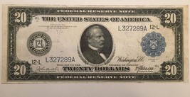 Reproduction Copy $20 Federal Reserve Note 1914 Grover Cleveland, San Fr... - £3.17 GBP