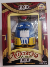 M&M Blue Nutcracker Sweet Candy Dispenser Limited Edition Holiday Collectible - $14.00