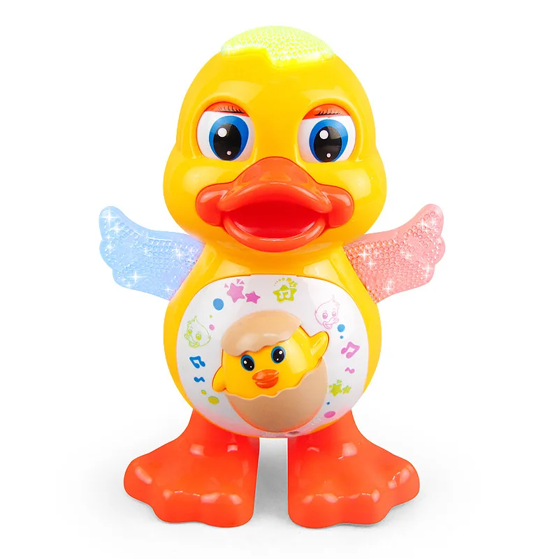 Children&#39;s Dancing Duck Toy Electronic Pet Cartoon Animal with Lights and Sounds - £17.64 GBP