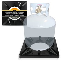 Mr. Bar-B-Q Propane Tank Holder Black, Base Stabilizer Stand, Cylinder B... - $29.00