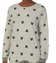 Disney Womens Long Sleeve Printed Top Medium Cozy Grey - £18.04 GBP