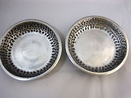 2 Serving Dishes Hammered Aluminum Bowls Design by Hardy  1995 - $28.95