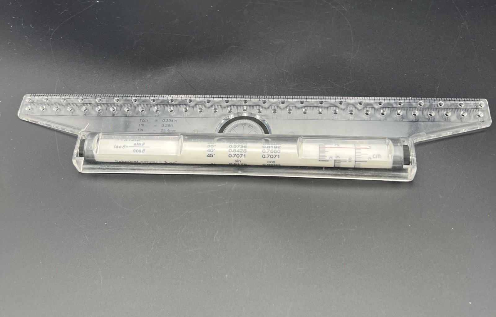 Plastic Measuring Rolling Ruler, Drawing Roller Ruler, Parallel Ruler, - $4.95