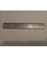 Genuine Engraved Wedding Invitations Metal Advertising Ruler 6 Inch Mary... - $175.98 MXN