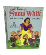 1948 Snow White Seven Dwarfs Little Golden Book Walt Disney Vintage 103-... - $14.80