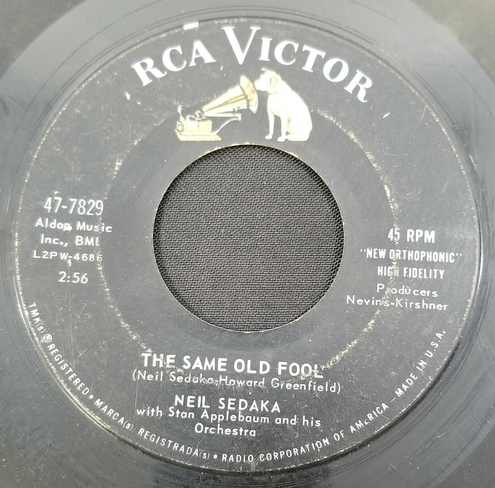 N) Neil Sedaka - The Same Old Fool - Calendar Girl - 45 RPM Vinyl Record Item image 4