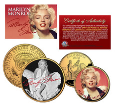 MARILYN MONROE California Quarter &amp; JFK Half Dollar U.S. 2-Coin Set * LI... - £9.66 GBP