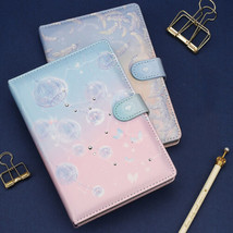 Cute PU Leather 224 Pages Journal A6 Notebook Illustrated Paper Writing ... - $22.99