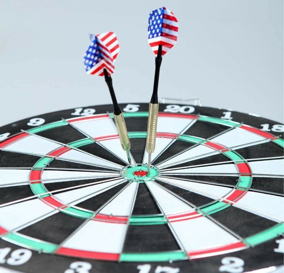Set of 6 High Quality Steel Needle Tip Darts with American Flag Dart Flights Item image 3