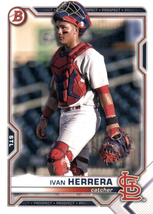  2021 Bowman Draft #BD94 Ivan Herrera - St. Louis Cardinals Baseball Card {NM-MT - £0.39 GBP