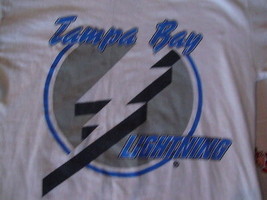 NHL Tampa Bay Lightning CORY SARICH Rare jersey Style Hockey T shirt Adult Sz S - £13.91 GBP