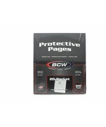BCW Pro Poly Archival Pages, 20-2x2 pockets, 100 pack - £25.63 GBP