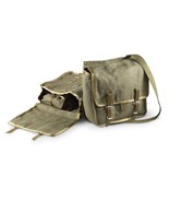 New Polish army canvas satchel bread bag carry fishing shoulder military... - £15.93 GBP