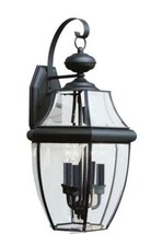 Sea Gull Lighting-Lancaster 3-Light Black Outdoor 23 in. Wall Lantern Sc... - $227.99